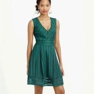 J.Crew Holiday Green Eyelet Dress size 2